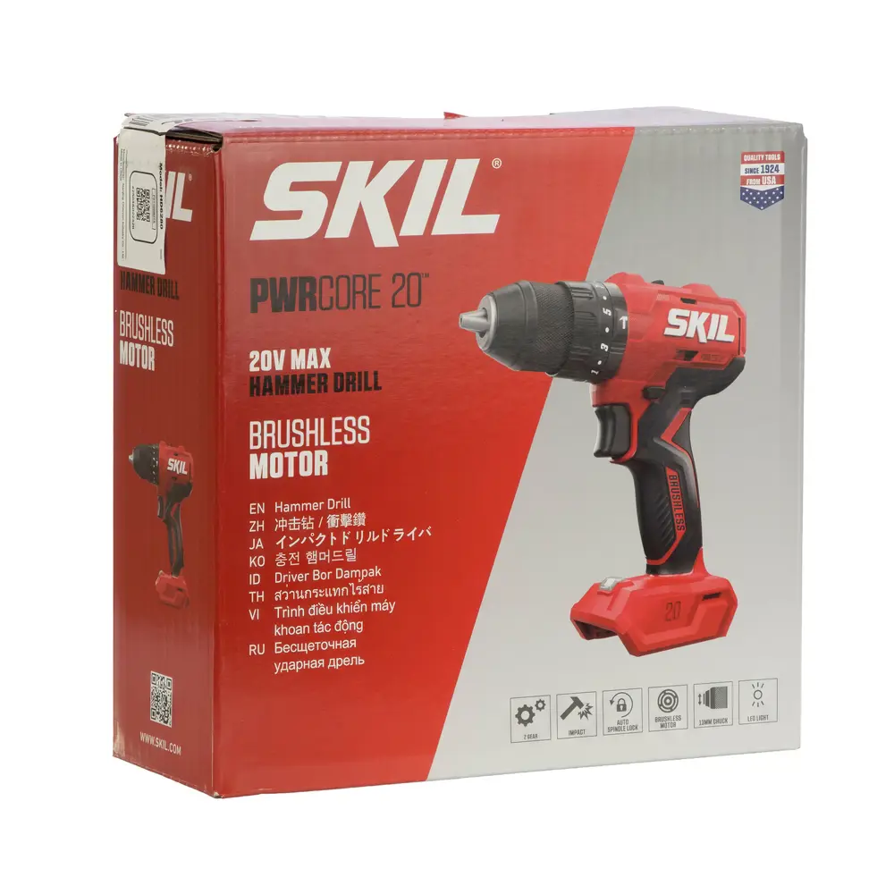 Фото 6 Дрель-шуруповерт аккумуляторная ударная бесщеточная Skil HD6280, 20 В Li-Ion без АКБ и ЗУ Фото 6 Дрель-шуруповерт аккумуляторная ударная бесщеточная Skil HD6280, 20 В Li-Ion без АКБ и ЗУ