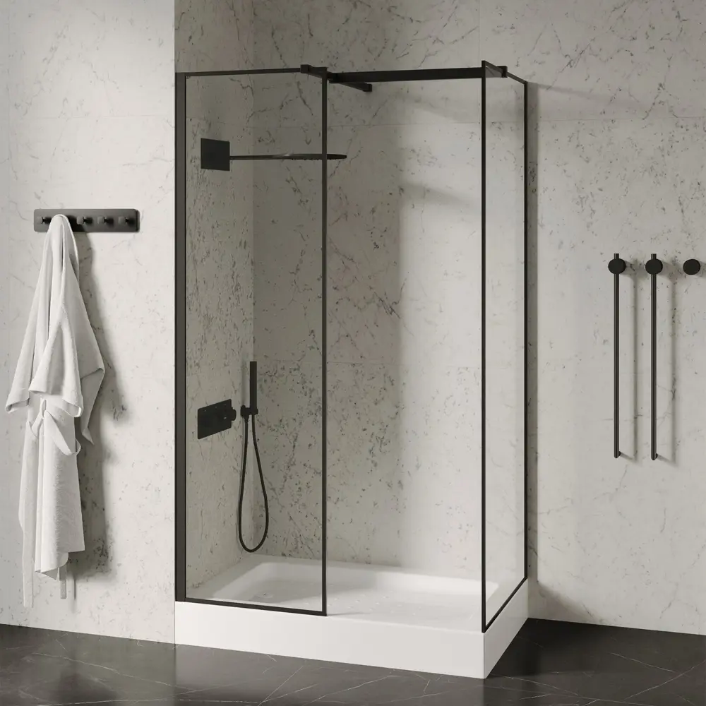 Фото 5 Душевой поддон Abber AD3C117 110x70 см прямоугольный акриловый цвет белый