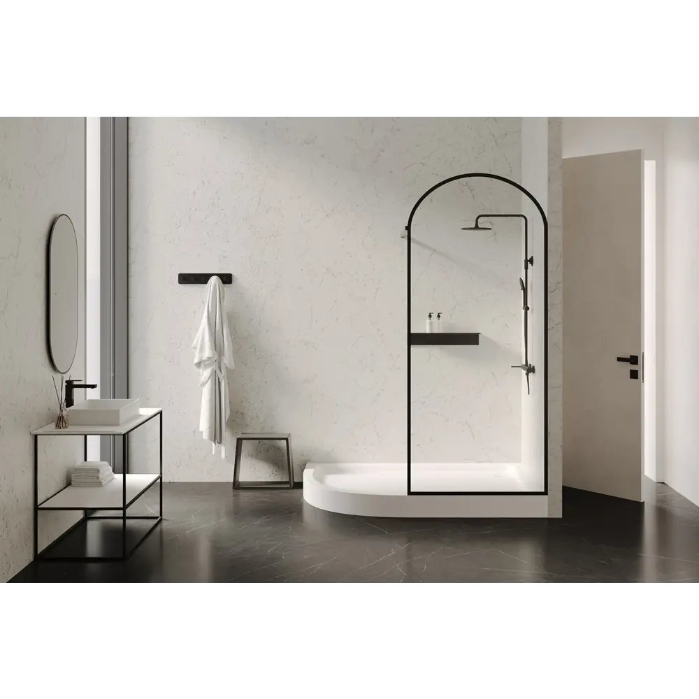 Фото 5 Душевой поддон Abber AD3E129 R 120x90 см асимметричный акриловый цвет белый Фото 5 Душевой поддон Abber AD3E129 R 120x90 см асимметричный акриловый цвет белый