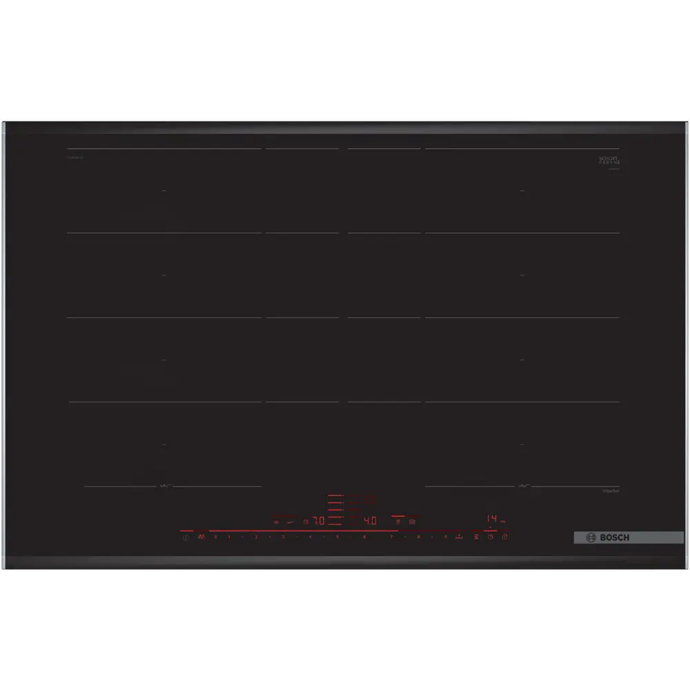Фото Электрическая варочная панель Bosch PXY875DC5Z 81.6 см 4 конфорки цвет черный Фото Электрическая варочная панель Bosch PXY875DC5Z 81.6 см 4 конфорки цвет черный
