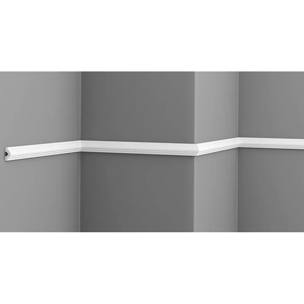 Фото Молдинг Glanzepol 4610086622322 на стену и потолок ударопрочный полистирол белый 2000x12x0.6 мм 10 шт Фото Молдинг Glanzepol 4610086622322 на стену и потолок ударопрочный полистирол белый 2000x12x0.6 мм 10 шт