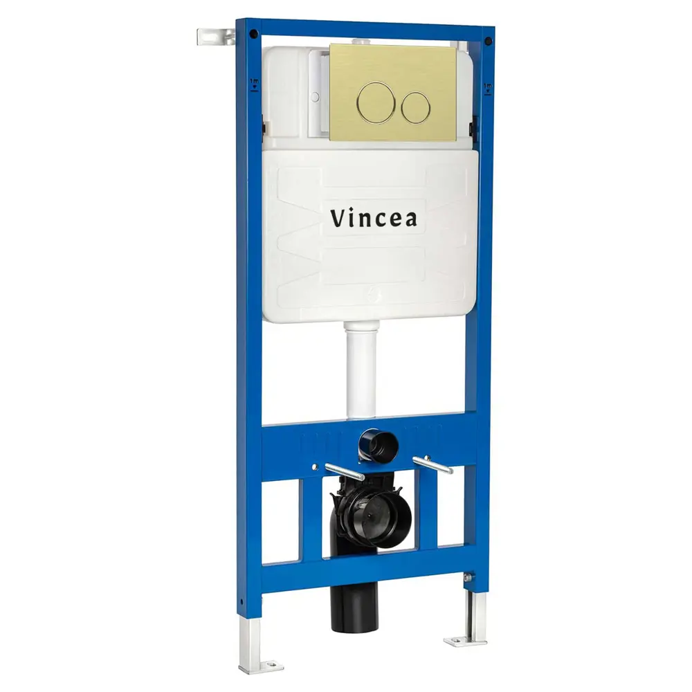 Фото Инсталляция для унитаза VINCEA Vis-601 vfp-005bg с кнопкой брашированное золото Фото Инсталляция для унитаза VINCEA Vis-601 vfp-005bg с кнопкой брашированное золото