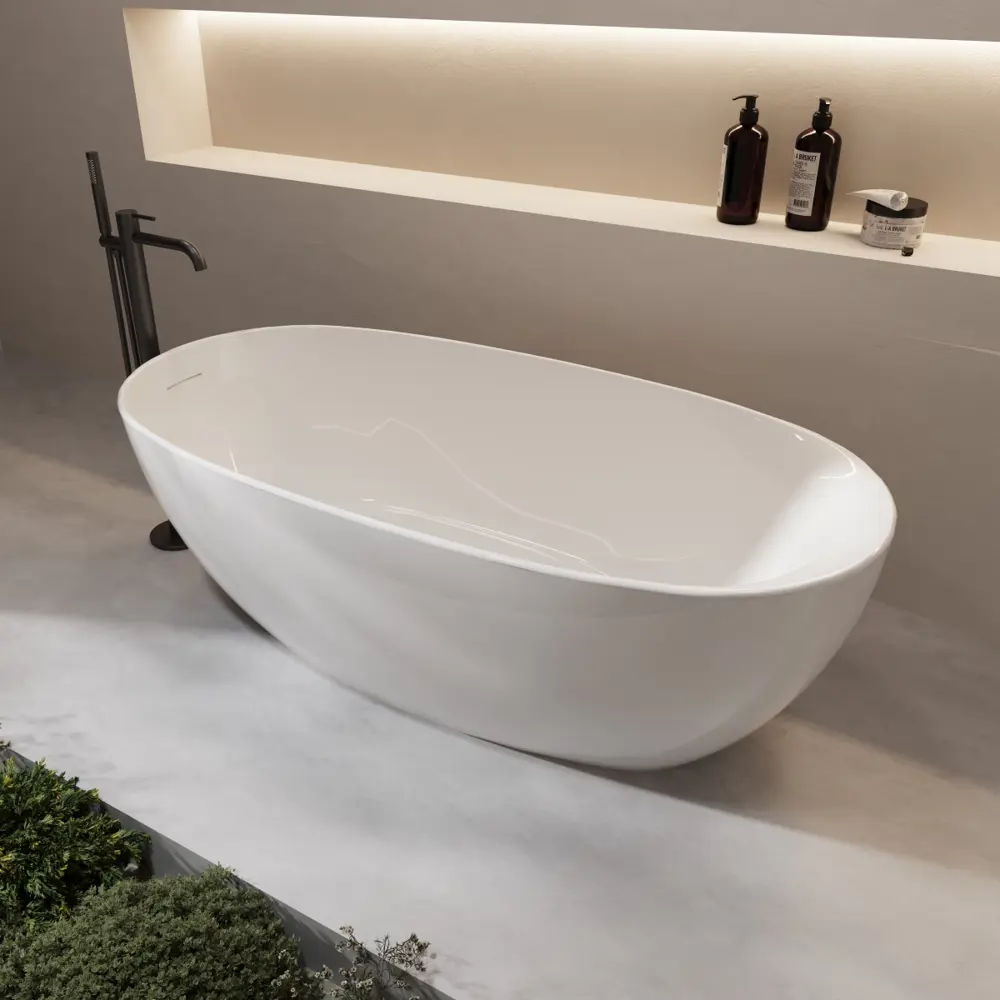 Фото 2 Ванна акриловая Vincea VBT-601-1700 170x80x58 цвет белый, щелевой перелив Фото 2 Ванна акриловая Vincea VBT-601-1700 170x80x58 цвет белый, щелевой перелив