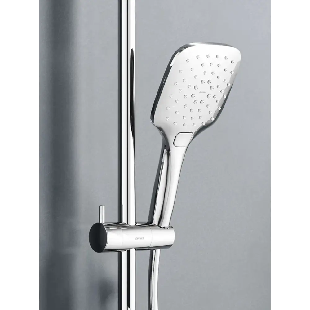 Фото 5 Душевая система с термостатом Damixa 985810000 3 режимная цвет хром
