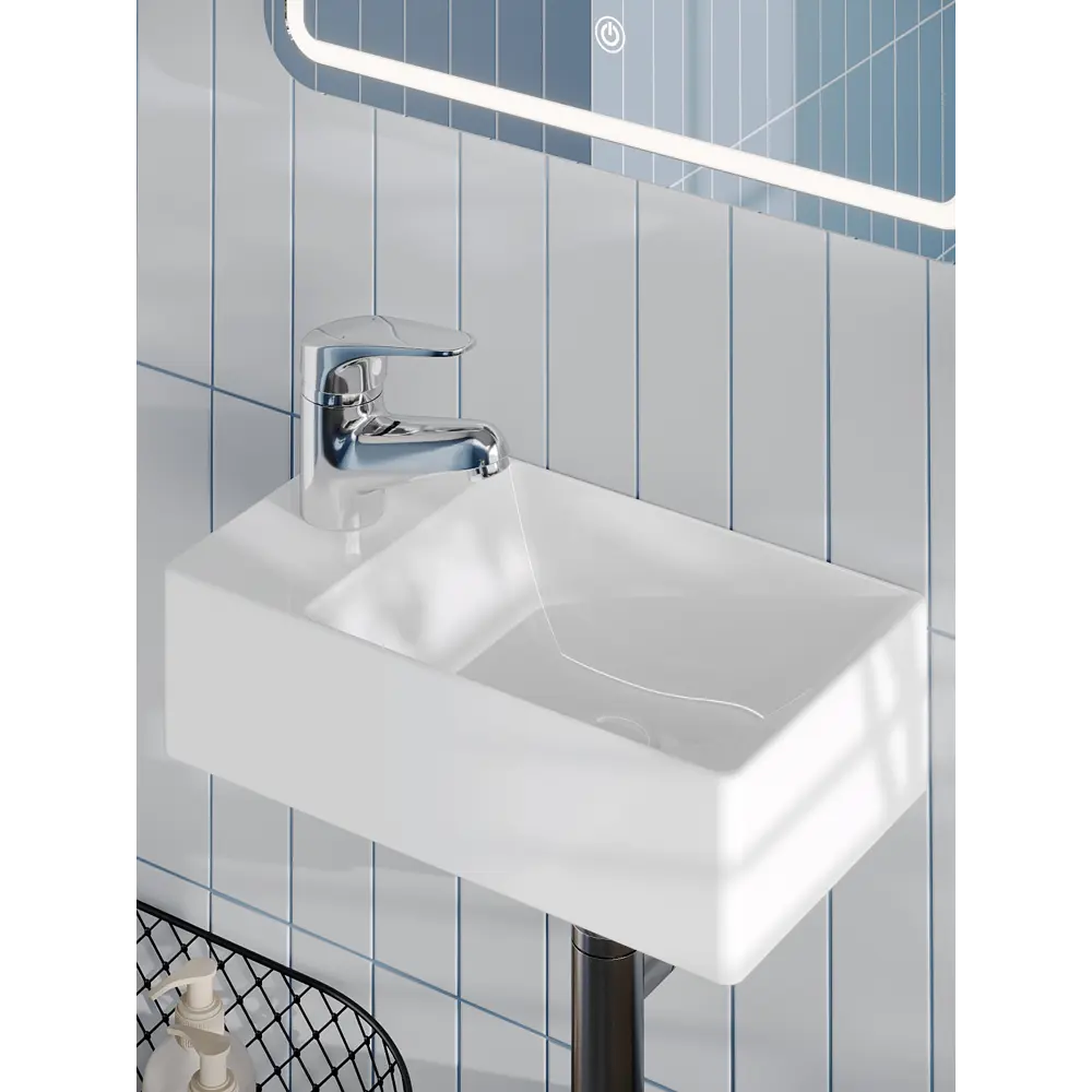 Фото Раковина подвесная Agger ash ASH131375R 37.5см цвет белый глянец Фото Раковина подвесная Agger ash ASH131375R 37.5см цвет белый глянец