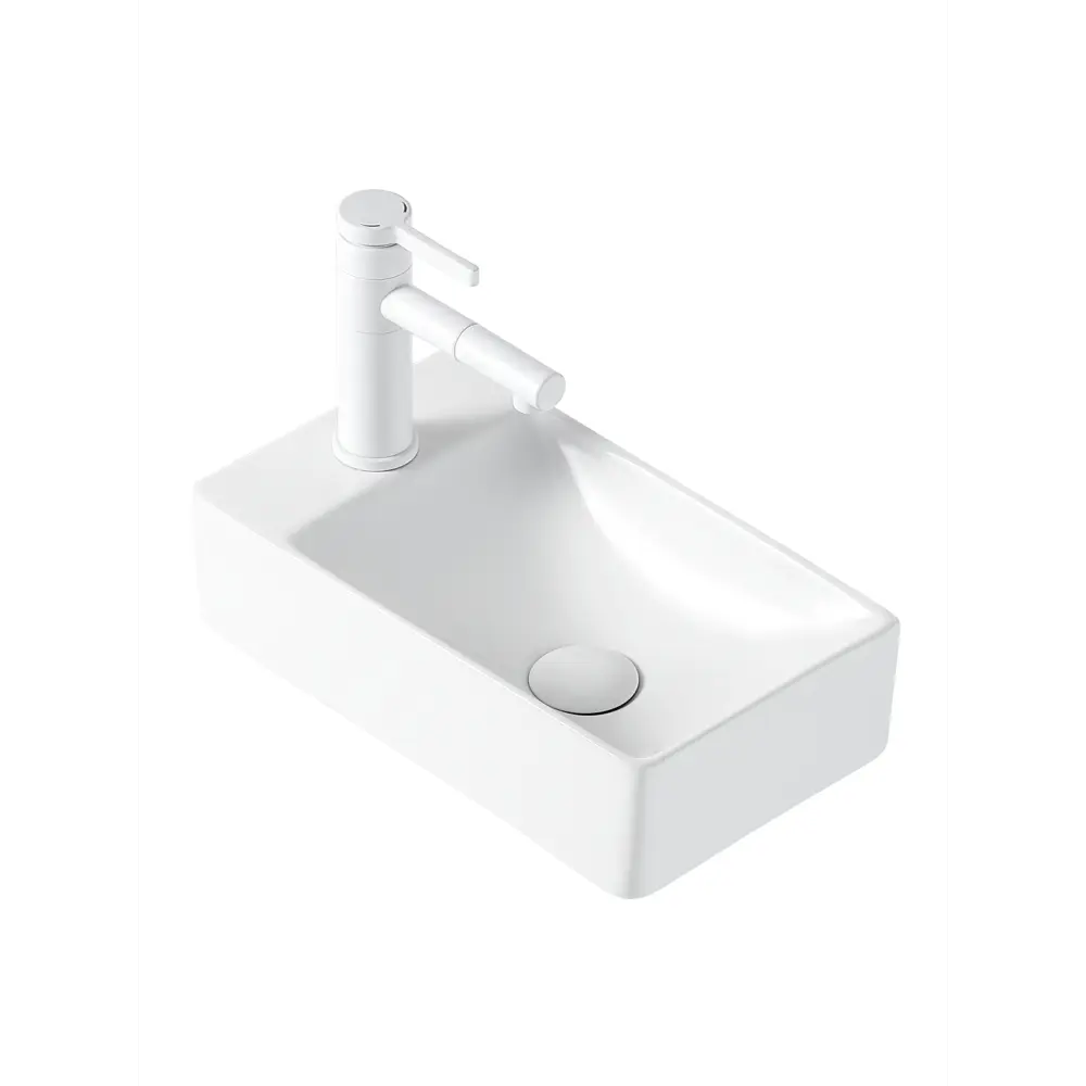 Фото 5 Раковина подвесная Agger ash ASH131375R 37.5см цвет белый глянец Фото 5 Раковина подвесная Agger ash ASH131375R 37.5см цвет белый глянец