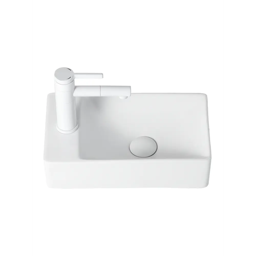 Фото 7 Раковина подвесная Agger ash ASH131375R 37.5см цвет белый глянец Фото 7 Раковина подвесная Agger ash ASH131375R 37.5см цвет белый глянец