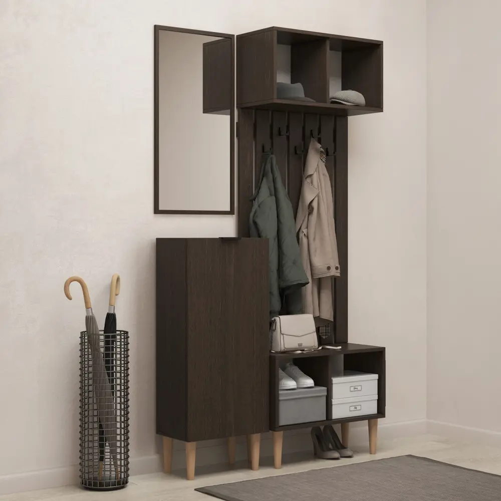 Фото 3 Тумба Monofix 45x108x27 см ЛДСП цвет венге Фото 3 Тумба Monofix 45x108x27 см ЛДСП цвет венге