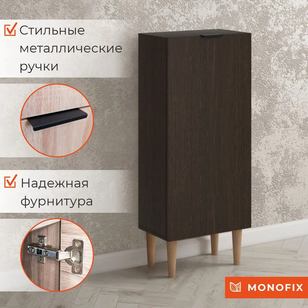 Фото 5 Тумба Monofix 45x108x27 см ЛДСП цвет венге Фото 5 Тумба Monofix 45x108x27 см ЛДСП цвет венге
