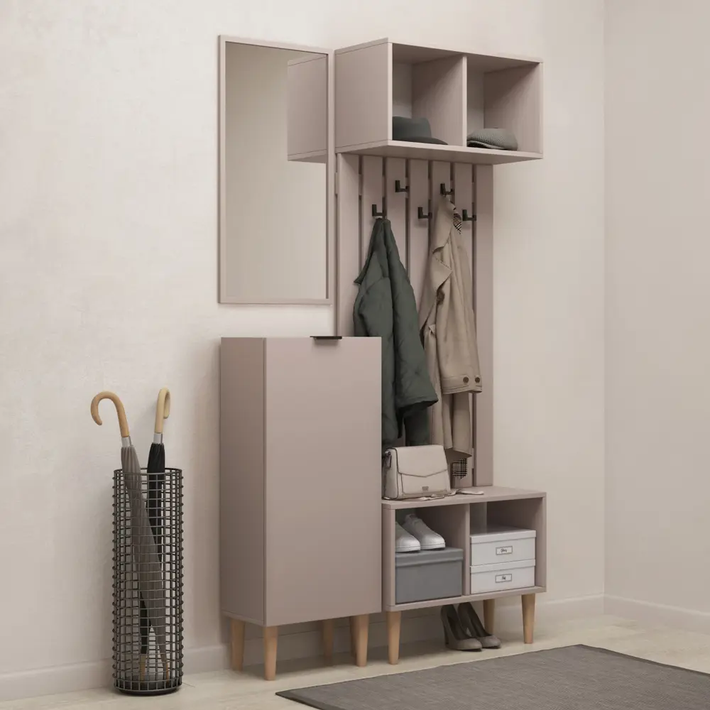 Фото 3 Тумба Monofix 45x108x27 см ЛДСП цвет капучино Фото 3 Тумба Monofix 45x108x27 см ЛДСП цвет капучино