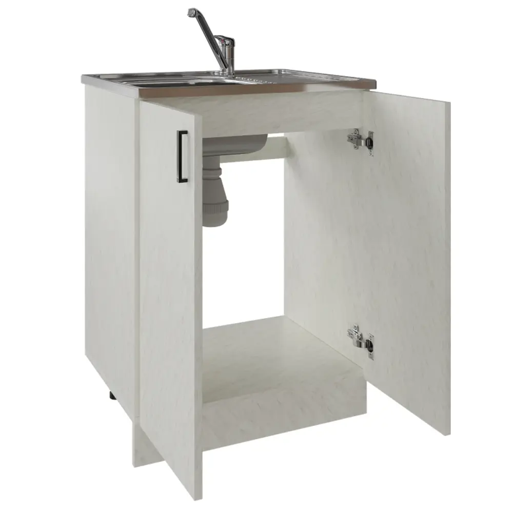 Фото 2 Мебель для кухни No name 310608 60x82x43.6 см ЛДСП цвет белый Фото 2 Мебель для кухни No name 310608 60x82x43.6 см ЛДСП цвет белый