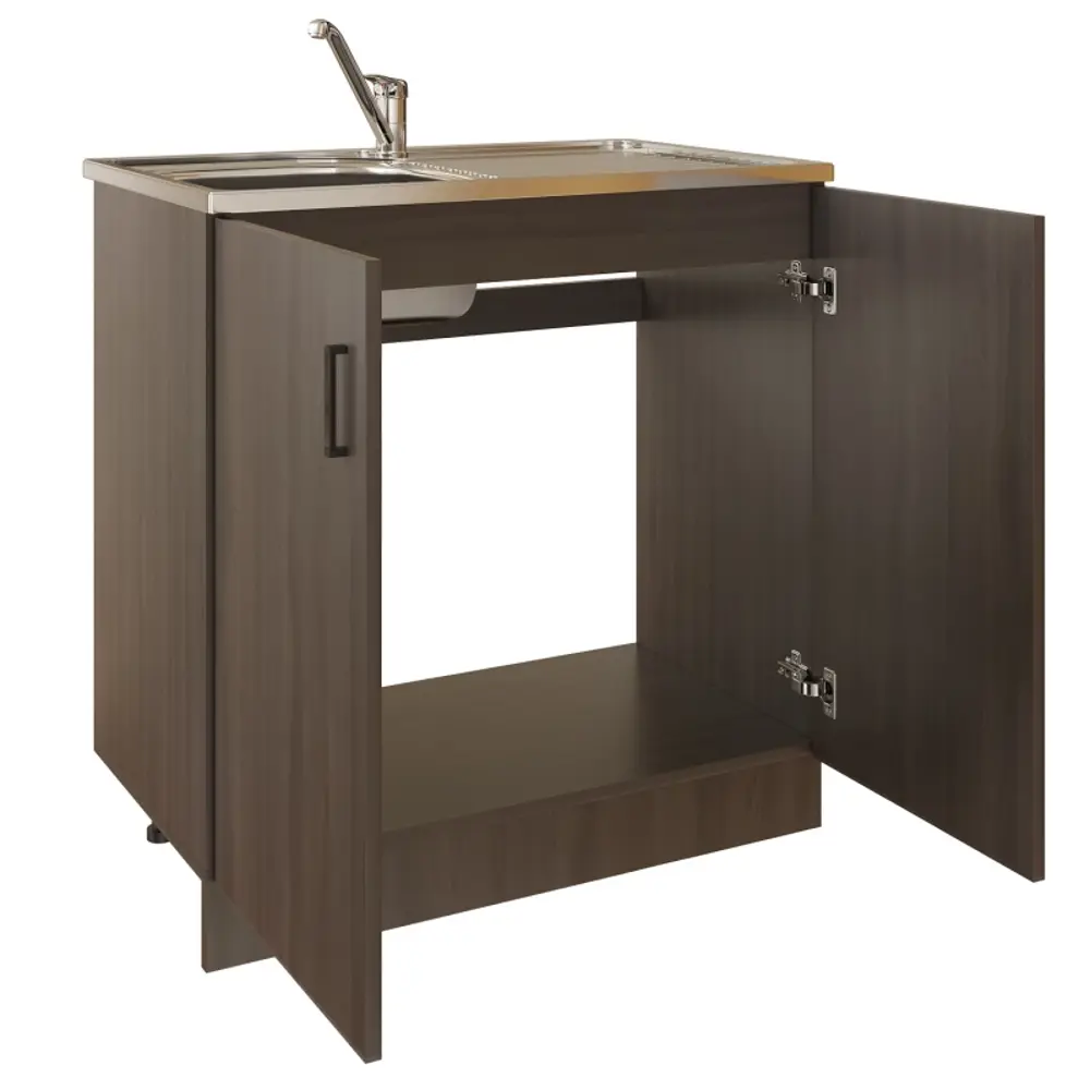 Фото 2 Мебель для кухни No name 535090 80x82x43.6 см ЛДСП цвет коричневый