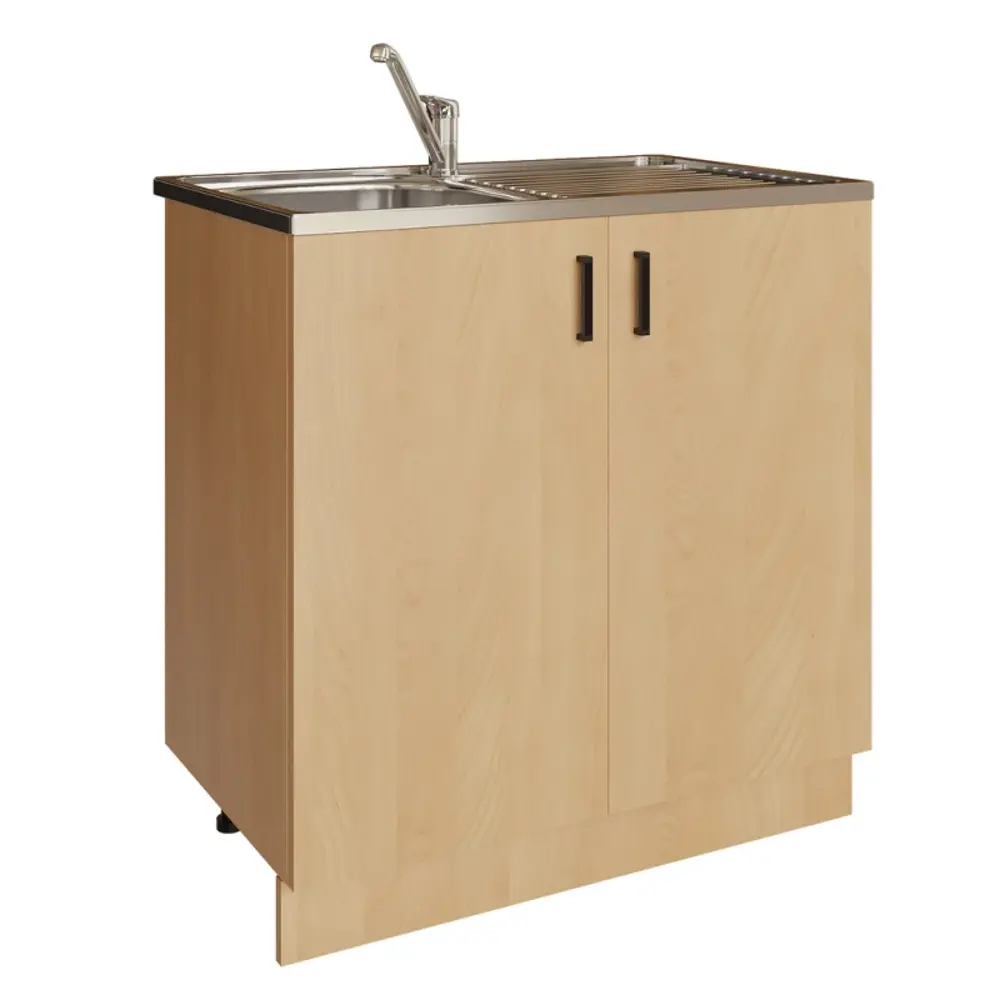 Фото Мебель для кухни No name 506113 80x82x43.6 см ЛДСП цвет бежевый Фото Мебель для кухни No name 506113 80x82x43.6 см ЛДСП цвет бежевый