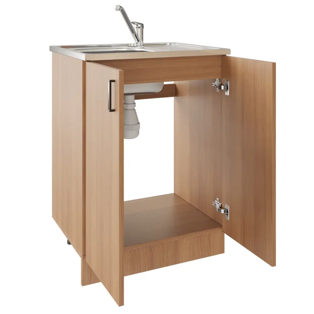 Фото 2 Мебель для кухни No name 504063 60x82x43.6 см ЛДСП цвет дуб Фото 2 Мебель для кухни No name 504063 60x82x43.6 см ЛДСП цвет дуб