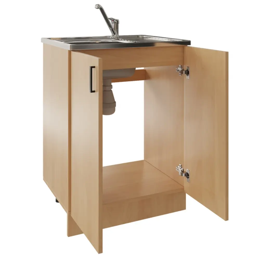 Фото 2 Мебель для кухни No name 506112 60x82x43.6 см ЛДСП цвет бежевый Фото 2 Мебель для кухни No name 506112 60x82x43.6 см ЛДСП цвет бежевый