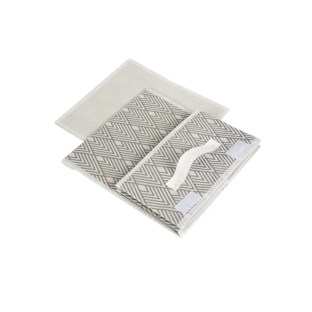 Фото Органайзер для хранения Еврогарант Geometry складной 28x16x30 см нетканый цвет серый Фото Органайзер для хранения Еврогарант Geometry складной 28x16x30 см нетканый цвет серый