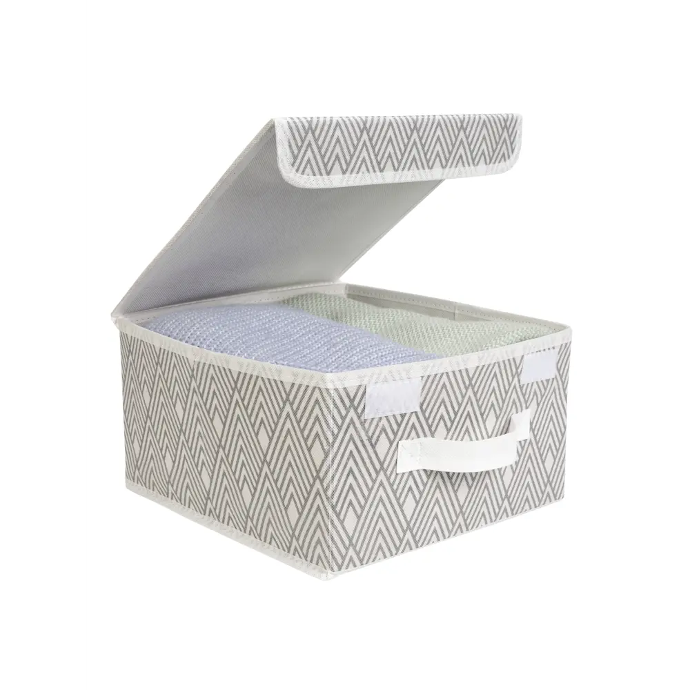 Фото 6 Органайзер для хранения Еврогарант Geometry складной 28x16x30 см нетканый цвет серый Фото 6 Органайзер для хранения Еврогарант Geometry складной 28x16x30 см нетканый цвет серый