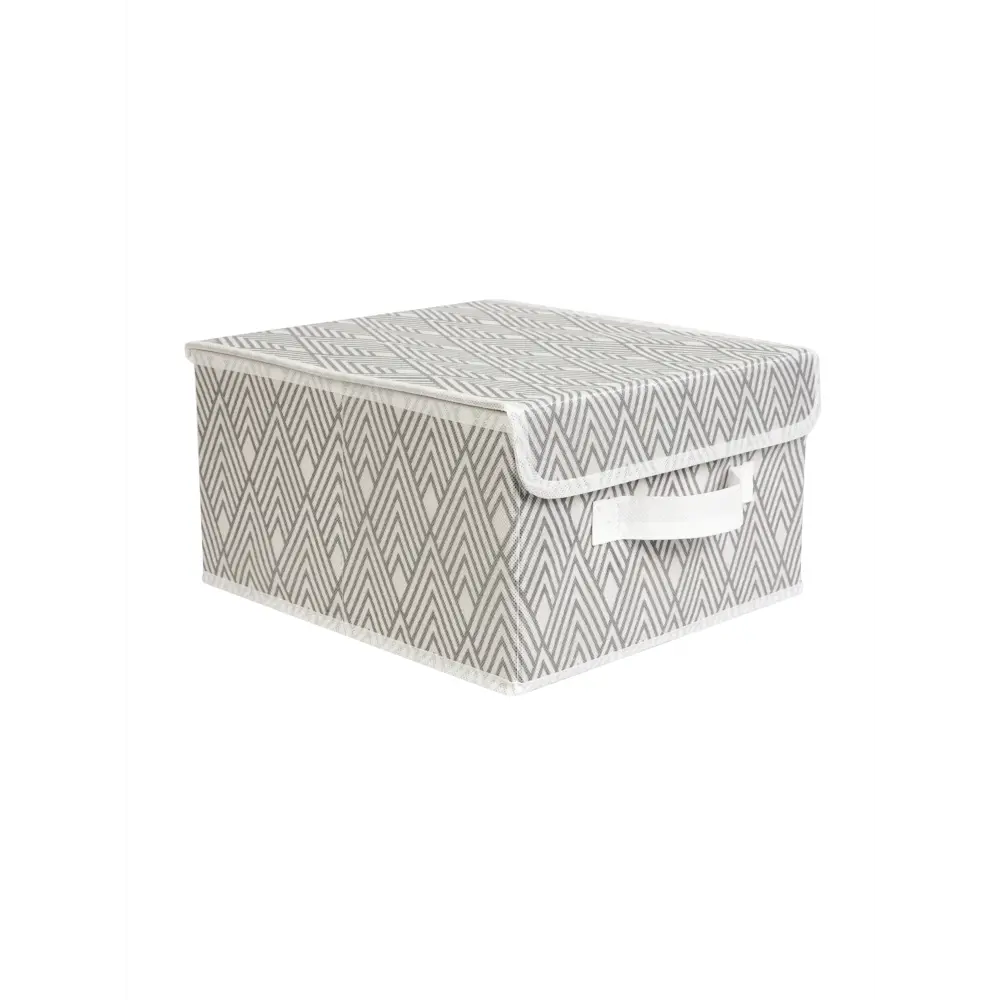 Фото 4 Органайзер для хранения Еврогарант Geometry складной 28x16x30 см нетканый цвет серый Фото 4 Органайзер для хранения Еврогарант Geometry складной 28x16x30 см нетканый цвет серый