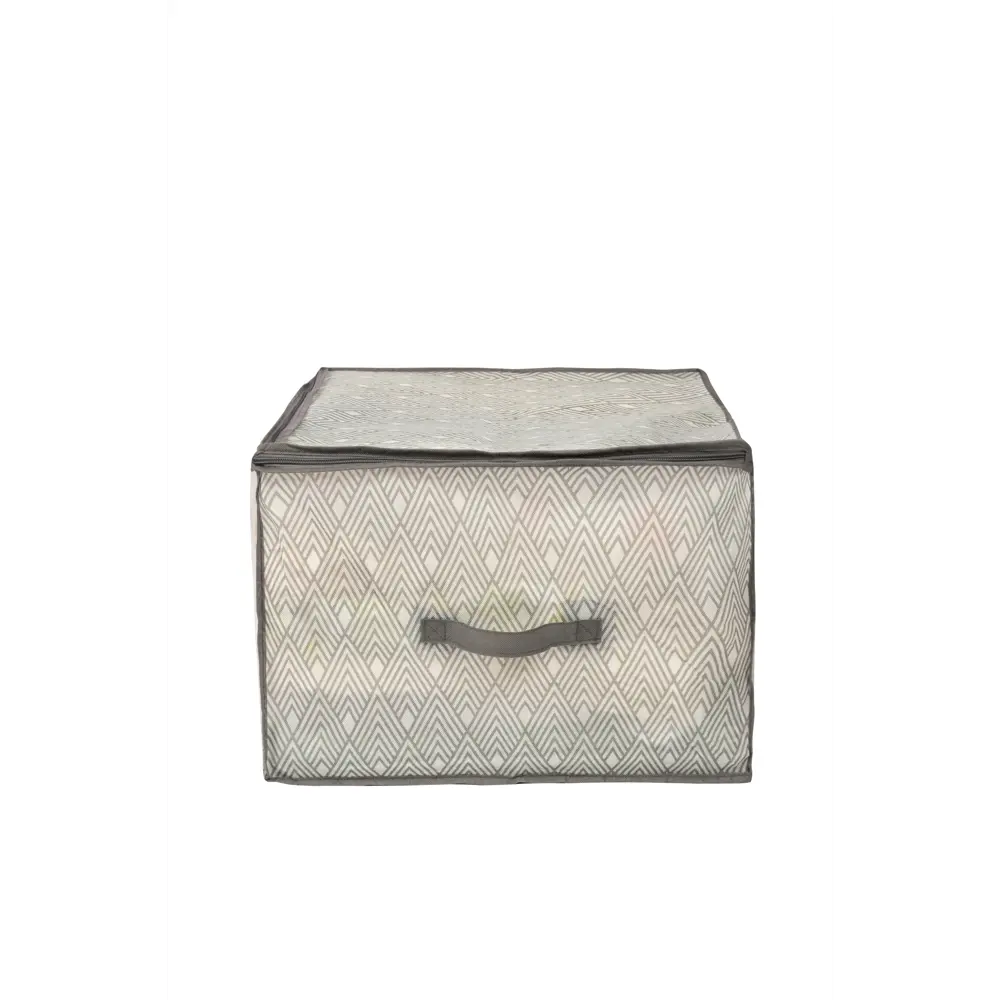 Фото 4 Органайзер для хранения Еврогарант Geometry складной 60x35x50 см нетканый цвет серый Фото 4 Органайзер для хранения Еврогарант Geometry складной 60x35x50 см нетканый цвет серый