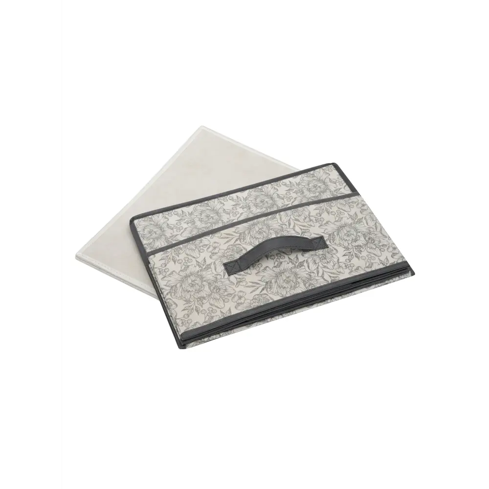 Фото 6 Органайзер для хранения Еврогарант Grey Flower складной 58x18x40 см нетканый цвет серый Фото 6 Органайзер для хранения Еврогарант Grey Flower складной 58x18x40 см нетканый цвет серый