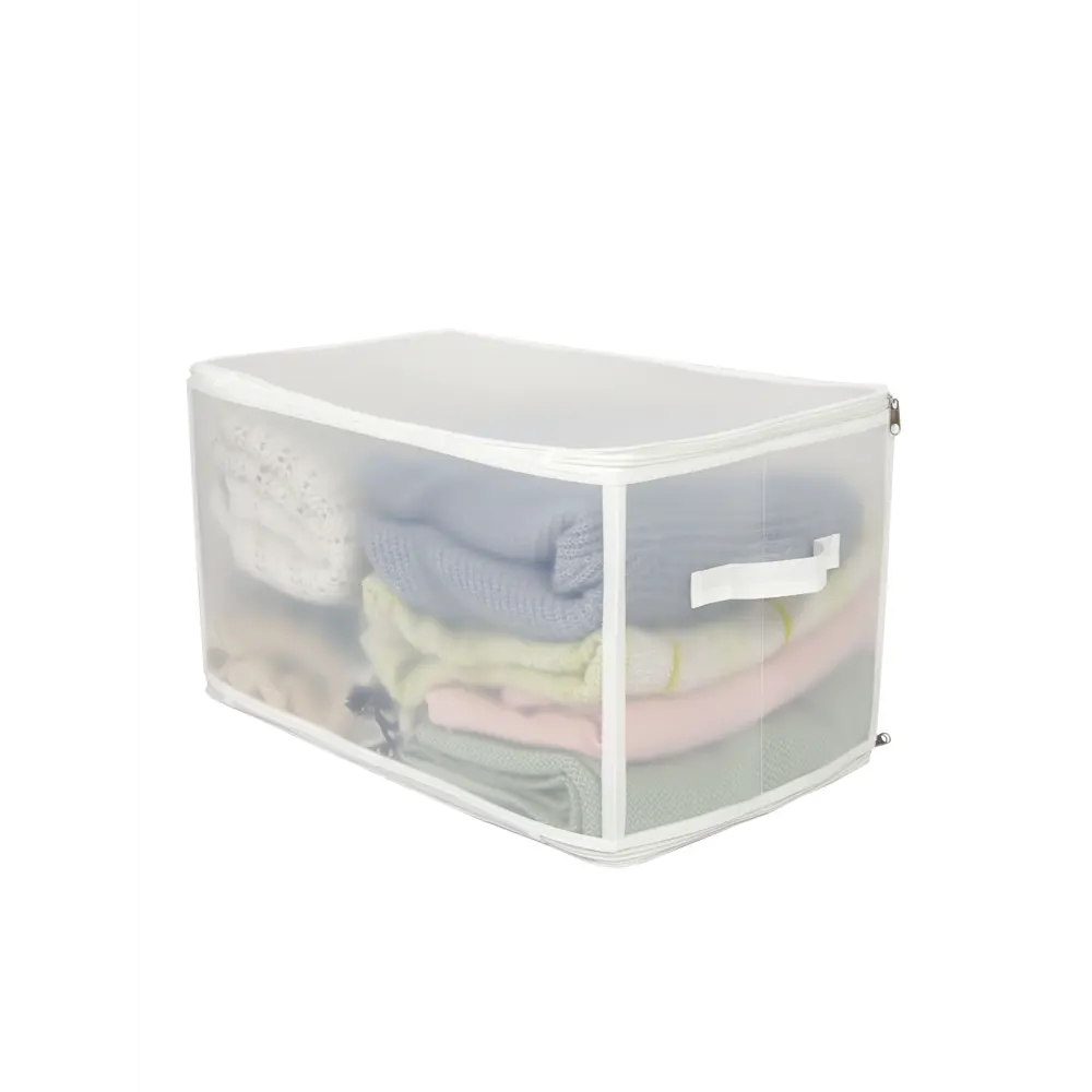 Фото 6 Органайзер для хранения Еврогарант Zipbox складной 52x30x30 см полипропилен цвет прозрачный