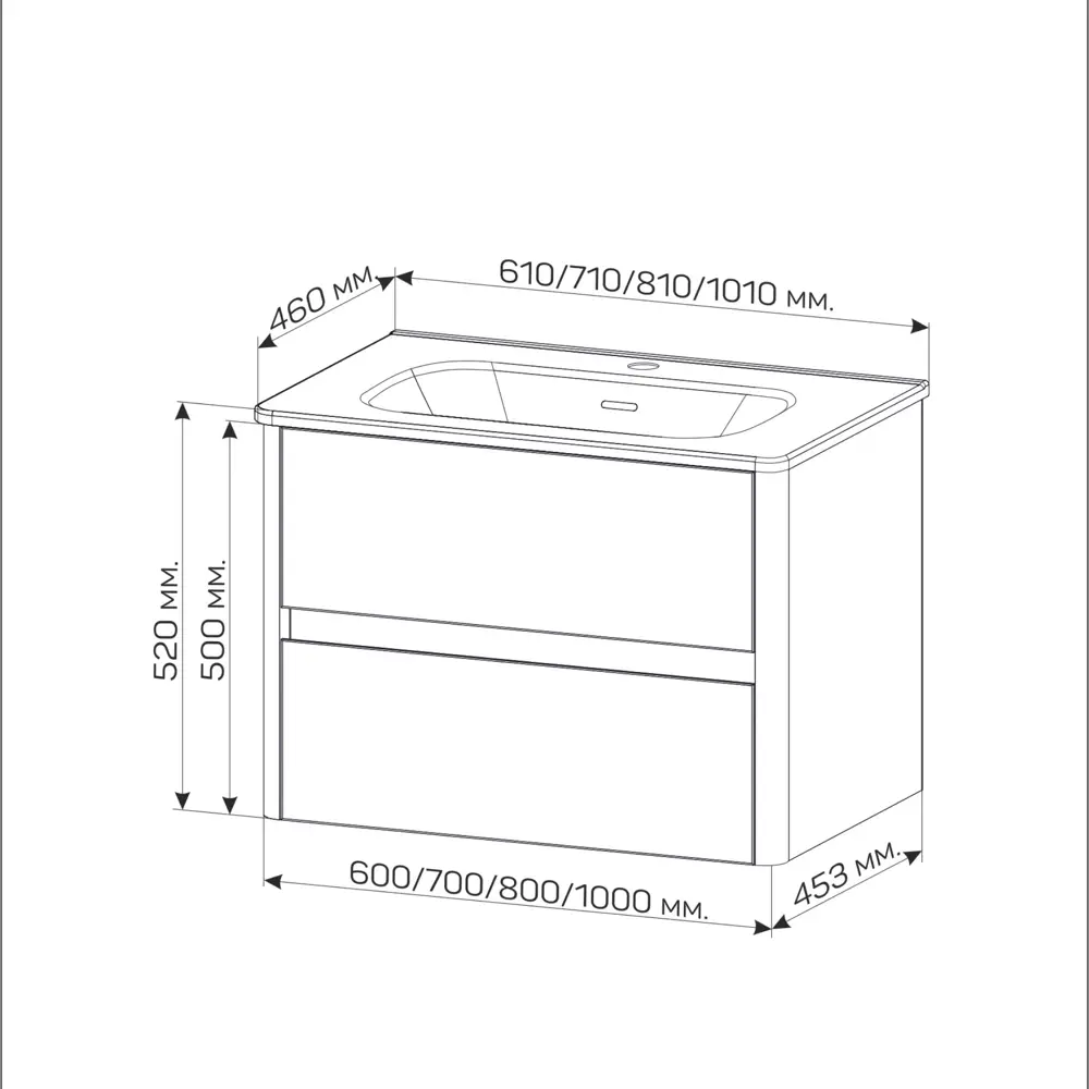 Фото 9 Тумба под раковину подвесная Moduleasy Ц0000044396 61.6см с раковиной цвет Белый Фото 9 Тумба под раковину подвесная Moduleasy Ц0000044396 61.6см с раковиной цвет Белый