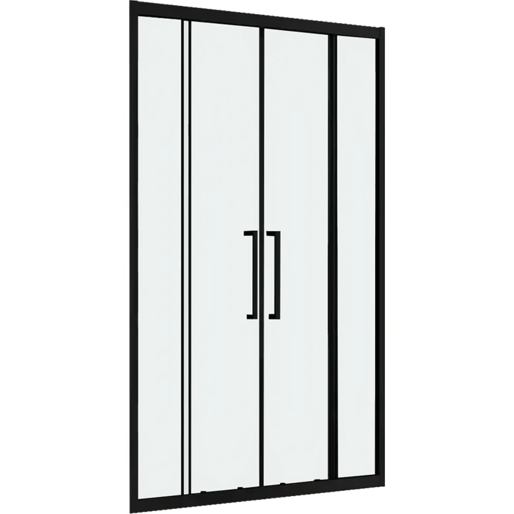 Фото 3 Душевая дверь Abber Schwarzer Diamant AG33140BH, 140 см цвет профиля черный стекло прозрачное