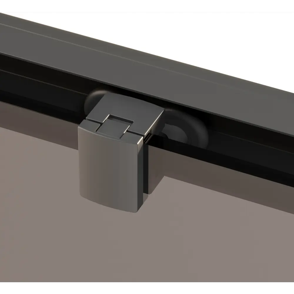 Фото 5 Душевая дверь Ambassador Forsa 17021220AB 140 см цвет профиля черный стекло прозрачное