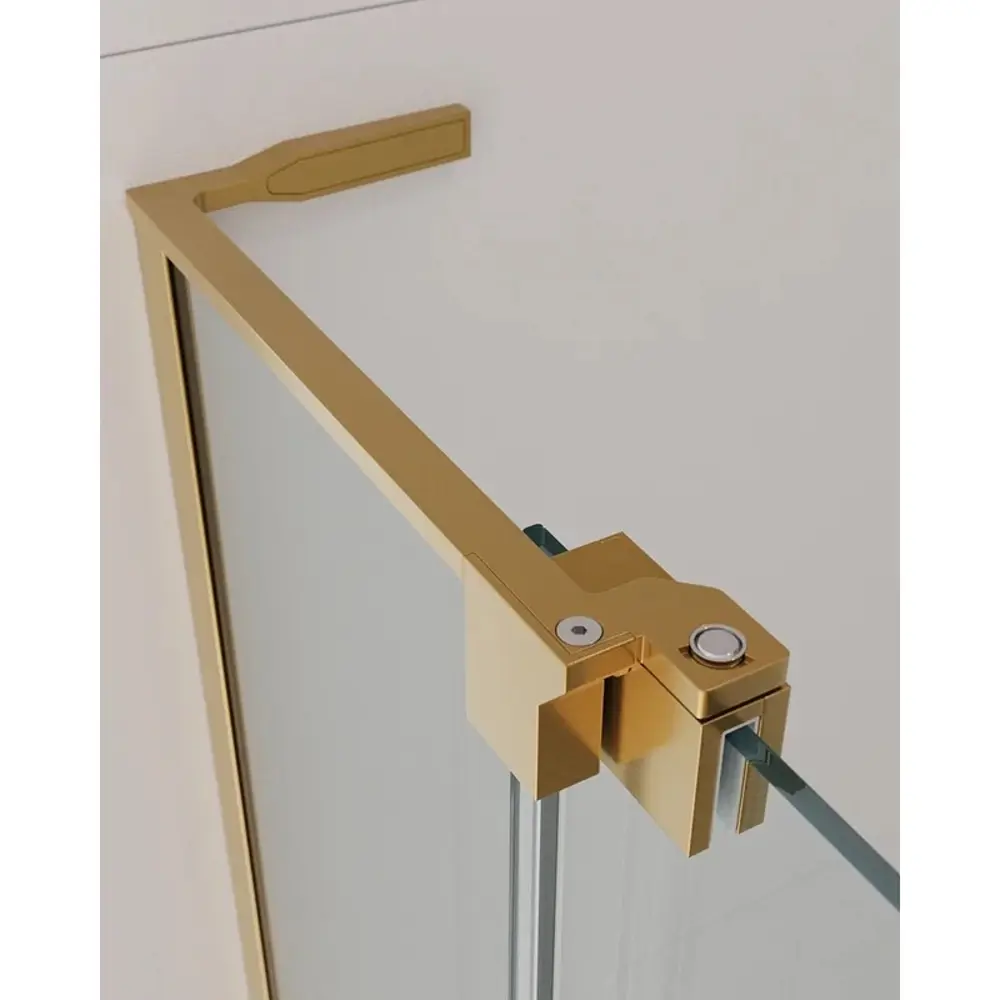 Фото 3 Душевая дверь Cezares SLIDER-B-1-80/90-C-BORO 90 см цвет профиля золотистый стекло прозрачное