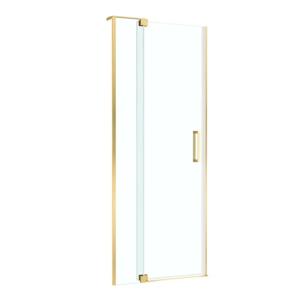 Фото 5 Душевая дверь Cezares SLIDER-B-1-80/90-C-BORO 90 см цвет профиля золотистый стекло прозрачное