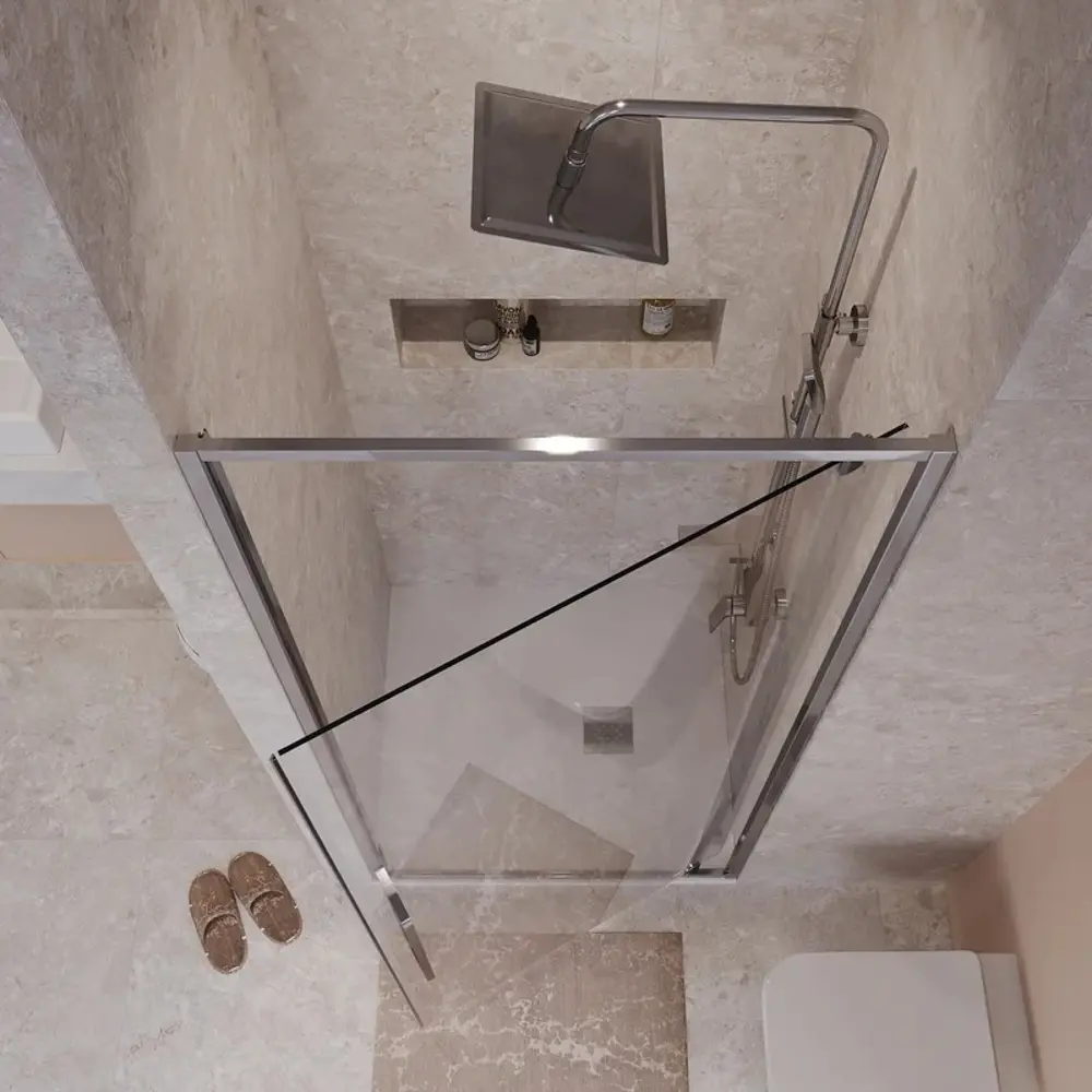 Фото 4 Душевая дверь Niagara Nova NG-66-10A, 100 см цвет профиля серебристый блеск стекло прозрачное Фото 4 Душевая дверь Niagara Nova NG-66-10A, 100 см цвет профиля серебристый блеск стекло прозрачное