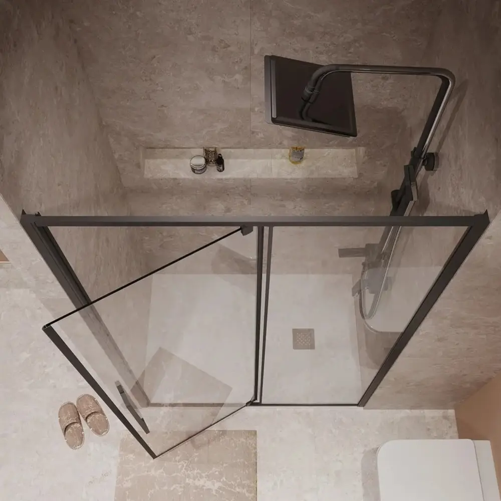 Фото 4 Душевая дверь Niagara Nova NG-85-11AB, 110 см цвет профиля черный стекло прозрачное Фото 4 Душевая дверь Niagara Nova NG-85-11AB, 110 см цвет профиля черный стекло прозрачное