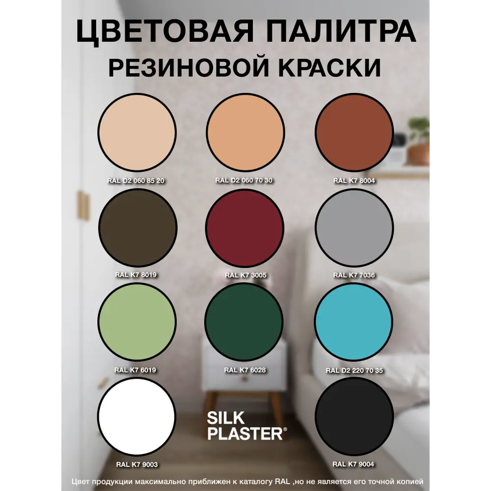 Фото 2 Резиновая краска Silk Plaster матовая белая 20-01 10л Фото 2 Резиновая краска Silk Plaster матовая белая 20-01 10л