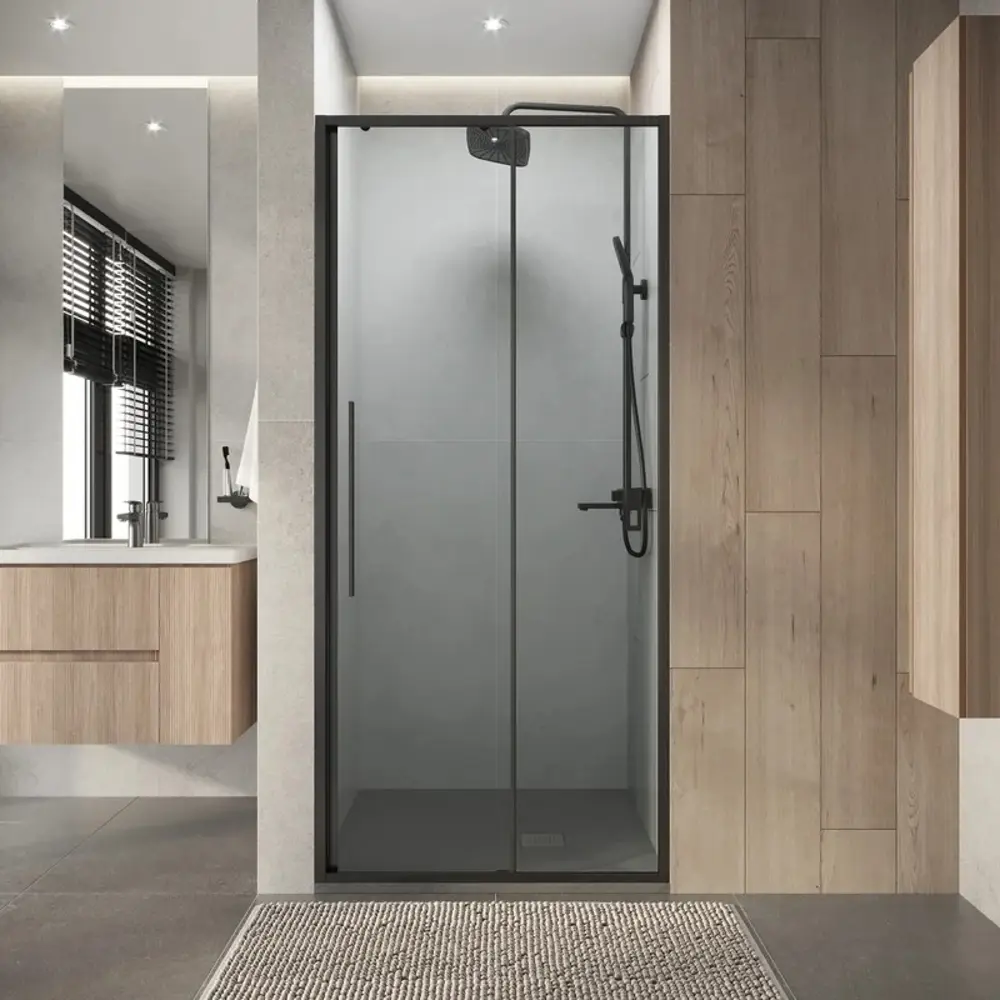 Фото Душевая дверь Niagara Nova NG-34-9AGR 90 см цвет профиля серый стекло прозрачное Фото Душевая дверь Niagara Nova NG-34-9AGR 90 см цвет профиля серый стекло прозрачное