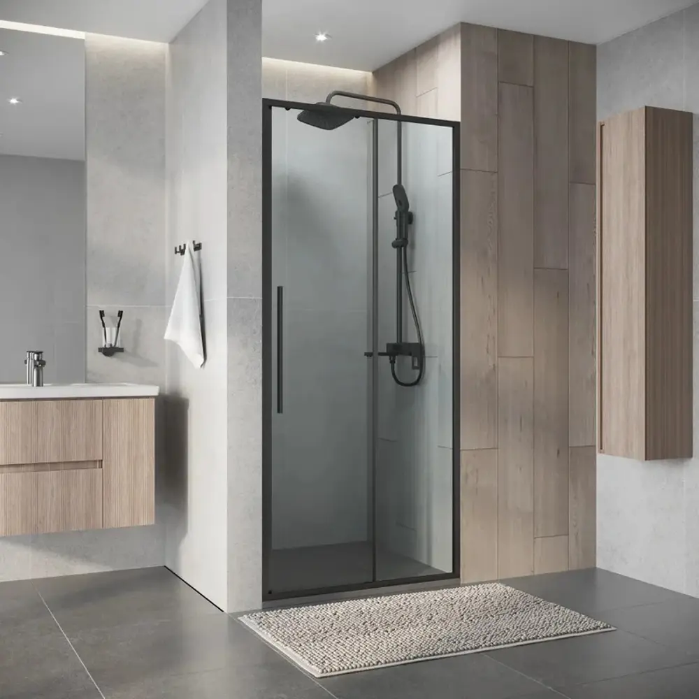 Фото 2 Душевая дверь Niagara Nova NG-34-9AGR 90 см цвет профиля серый стекло прозрачное Фото 2 Душевая дверь Niagara Nova NG-34-9AGR 90 см цвет профиля серый стекло прозрачное