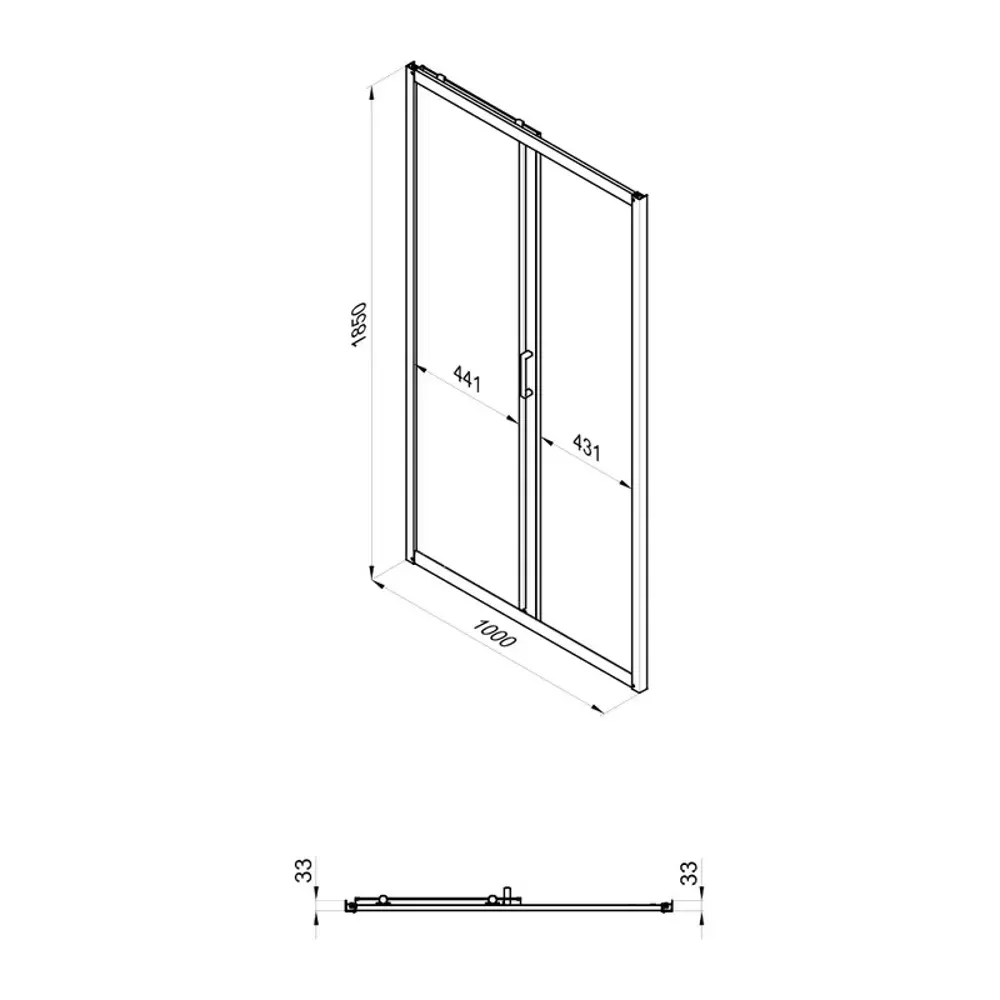 Фото 5 Душевая дверь Triton Слайд Щ0000064612 100 см цвет профиля белый стекло прозрачное Фото 5 Душевая дверь Triton Слайд Щ0000064612 100 см цвет профиля белый стекло прозрачное