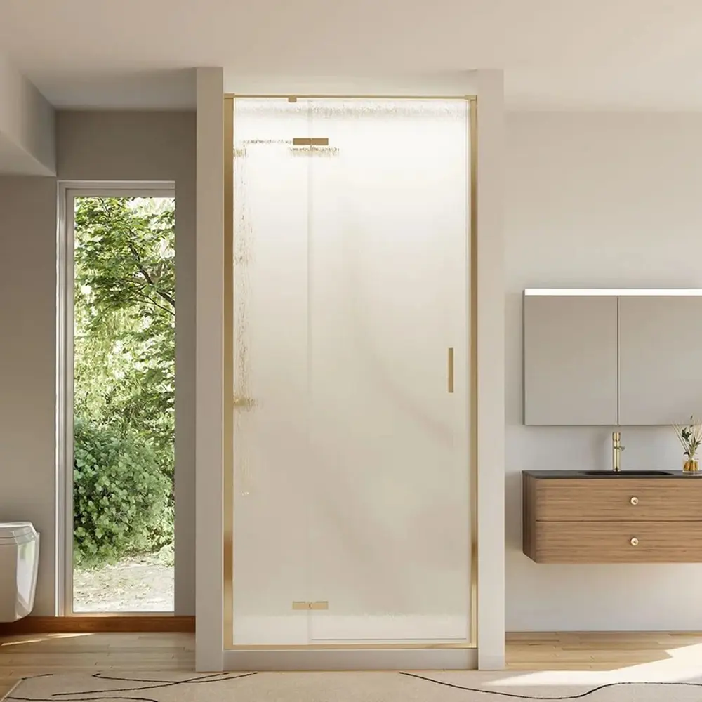 Фото 2 Душевая дверь Veconi Vianno VN-73RG/L 120 см цвет профиля золотистый