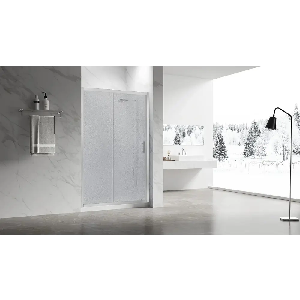 Фото 2 Душевая дверь Veconi Vianno VN55-130-02-C8 цвет профиля серебристый блеск Фото 2 Душевая дверь Veconi Vianno VN55-130-02-C8 цвет профиля серебристый блеск