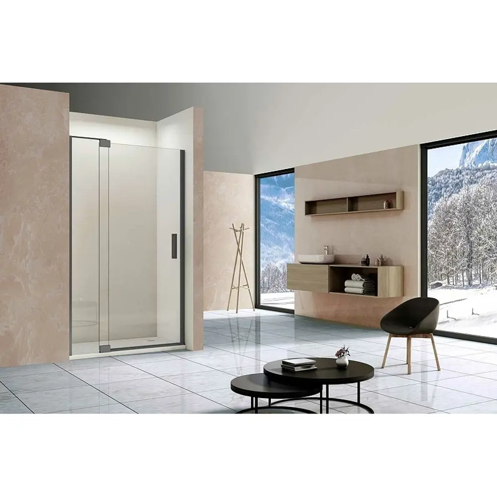 Фото 2 Душевая дверь Vincea Extra VDP-1E8090CLGM 80/90x200 цвет профиля серый стекло прозрачное Фото 2 Душевая дверь Vincea Extra VDP-1E8090CLGM 80/90x200 цвет профиля серый стекло прозрачное