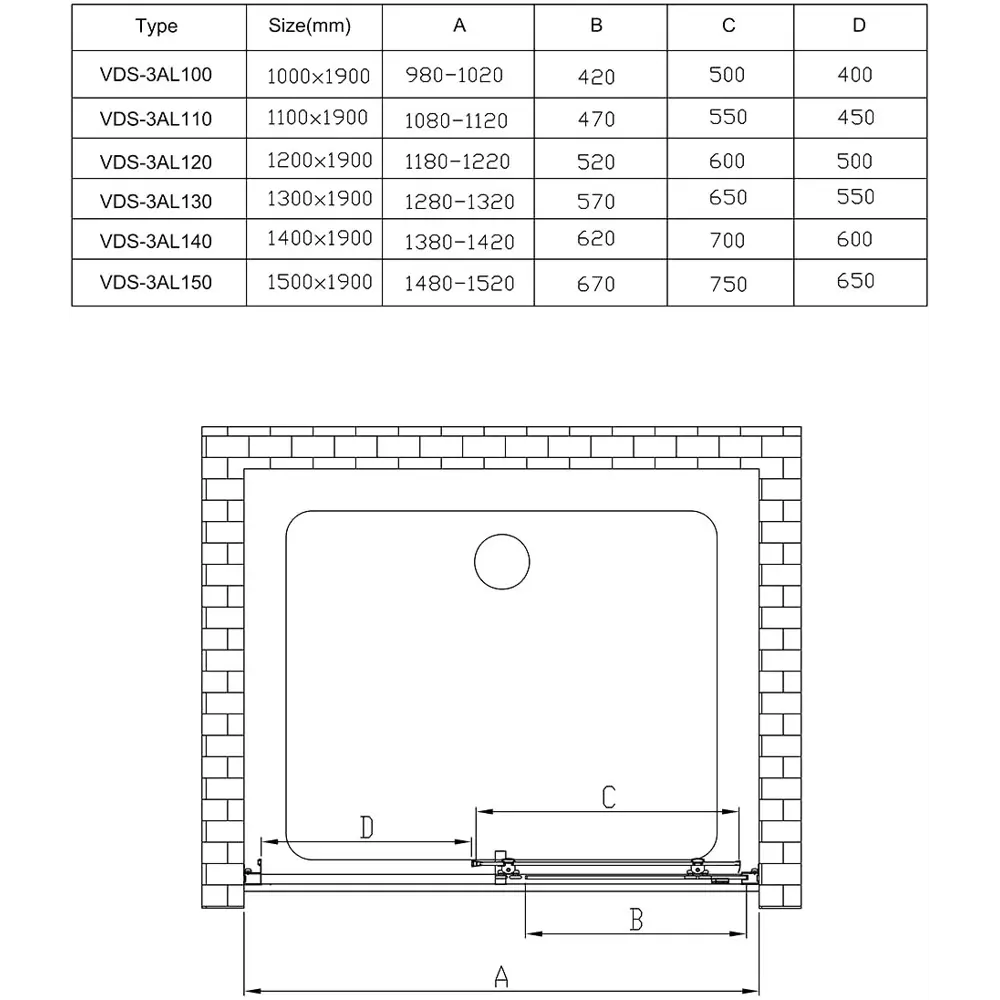 Фото 7 Душевая дверь Vincea Alpha VDS-3AL140CL 140 см цвет профиля серебристый блеск