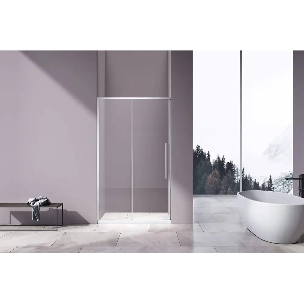 Фото 2 Душевая дверь Vincea Slim-N VDS-4SN130CL 130 см цвет профиля серебристый блеск стекло прозрачное Фото 2 Душевая дверь Vincea Slim-N VDS-4SN130CL 130 см цвет профиля серебристый блеск стекло прозрачное