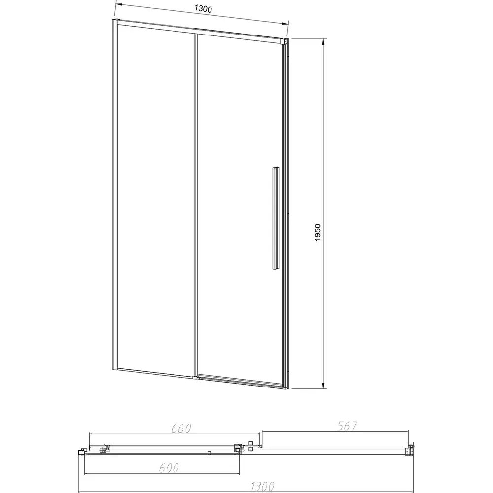 Фото 4 Душевая дверь Vincea Slim-N VDS-4SN130CL 130 см цвет профиля серебристый блеск стекло прозрачное Фото 4 Душевая дверь Vincea Slim-N VDS-4SN130CL 130 см цвет профиля серебристый блеск стекло прозрачное