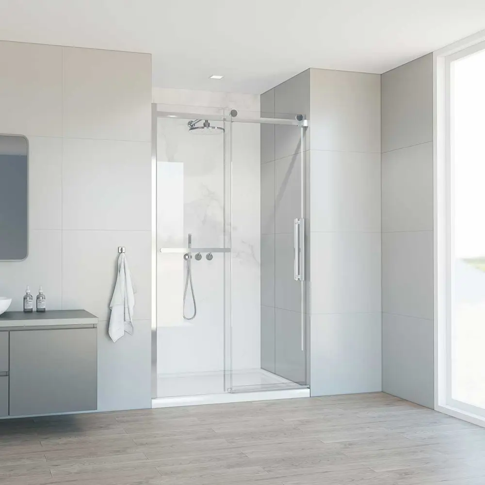 Фото 2 Душевая дверь Vincea Como Soft VDS-1CS150CL 150x195 цвет профиля серебристый блеск стекло прозрачное Фото 2 Душевая дверь Vincea Como Soft VDS-1CS150CL 150x195 цвет профиля серебристый блеск стекло прозрачное