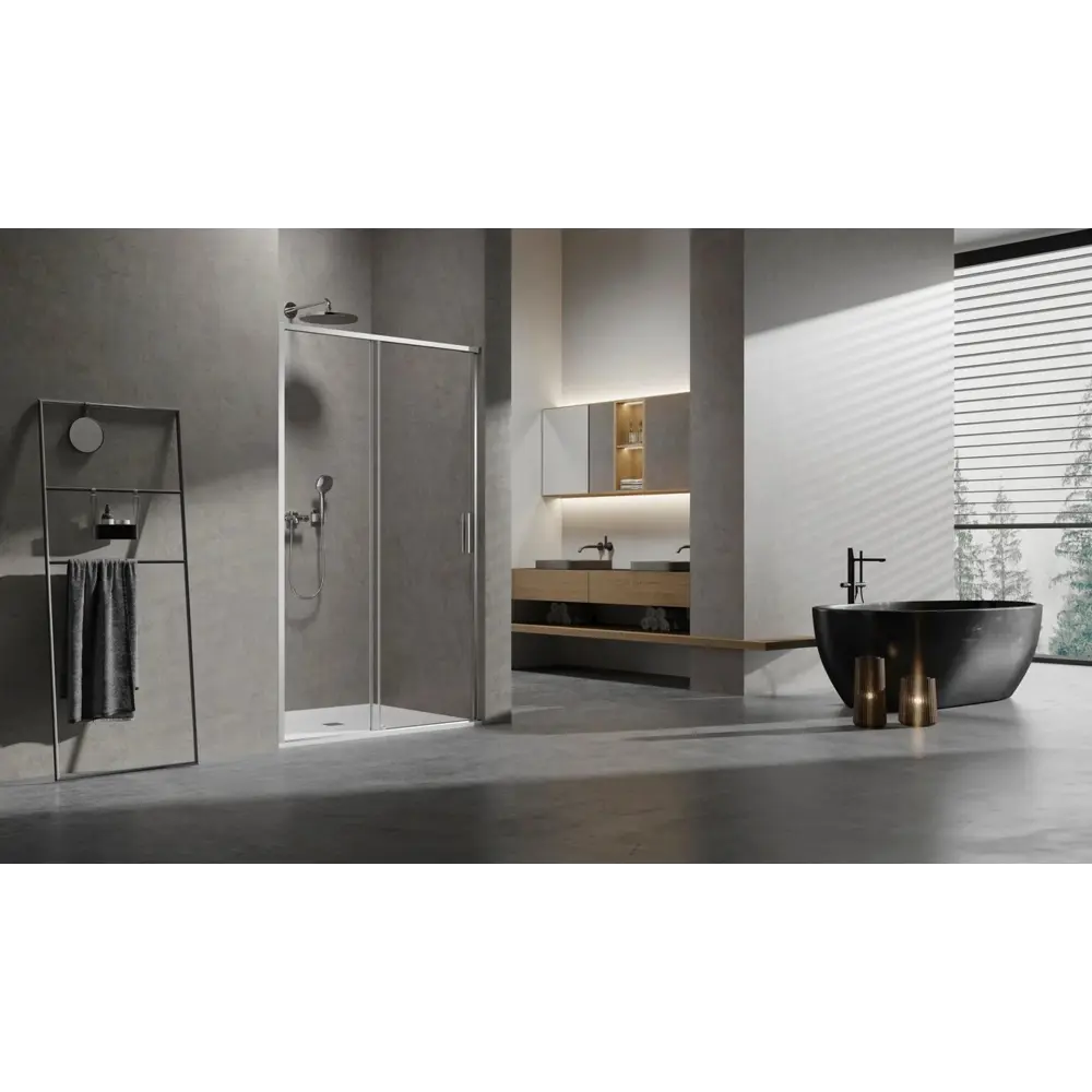 Фото 2 Душевая дверь Vincea Slim VDS-6SL130CL 1300 цвет профиля серебристый блеск стекло прозрачное Фото 2 Душевая дверь Vincea Slim VDS-6SL130CL 1300 цвет профиля серебристый блеск стекло прозрачное