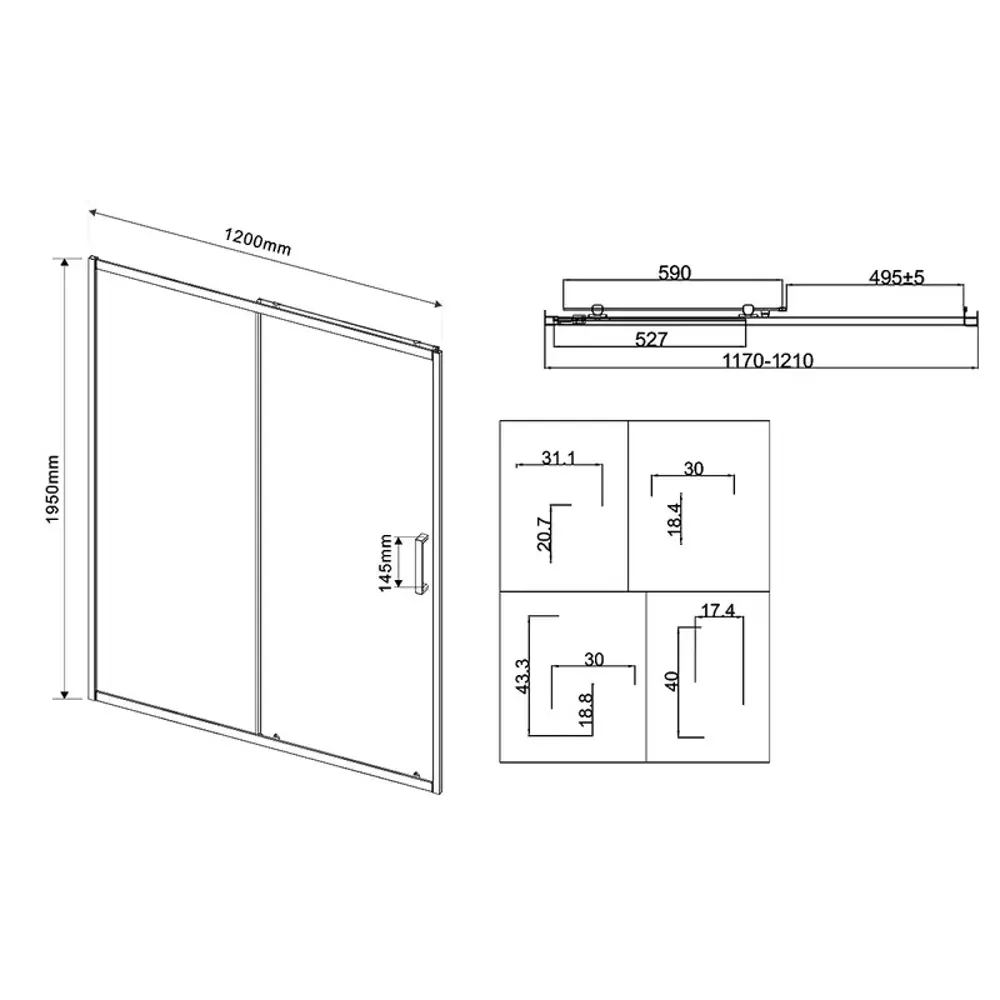 Фото 5 Душевая дверь Vincea City VDS-5CT120CLGM 120 см цвет профиля хромированный стекло прозрачное