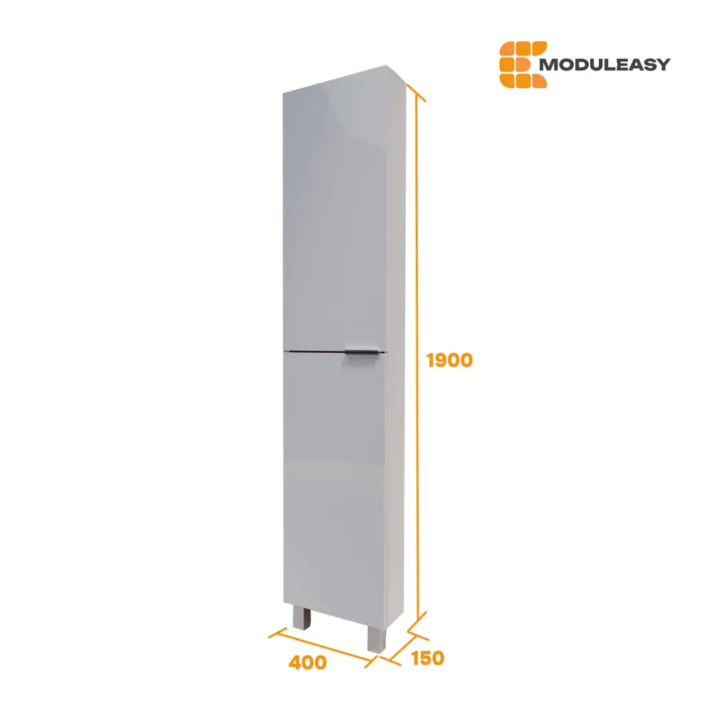 Фото 3 Пенал в ванную напольный Moduleasy Sabina Ц0000040125 190x40 см цвет белый/дуб Вотан Фото 3 Пенал в ванную напольный Moduleasy Sabina Ц0000040125 190x40 см цвет белый/дуб Вотан