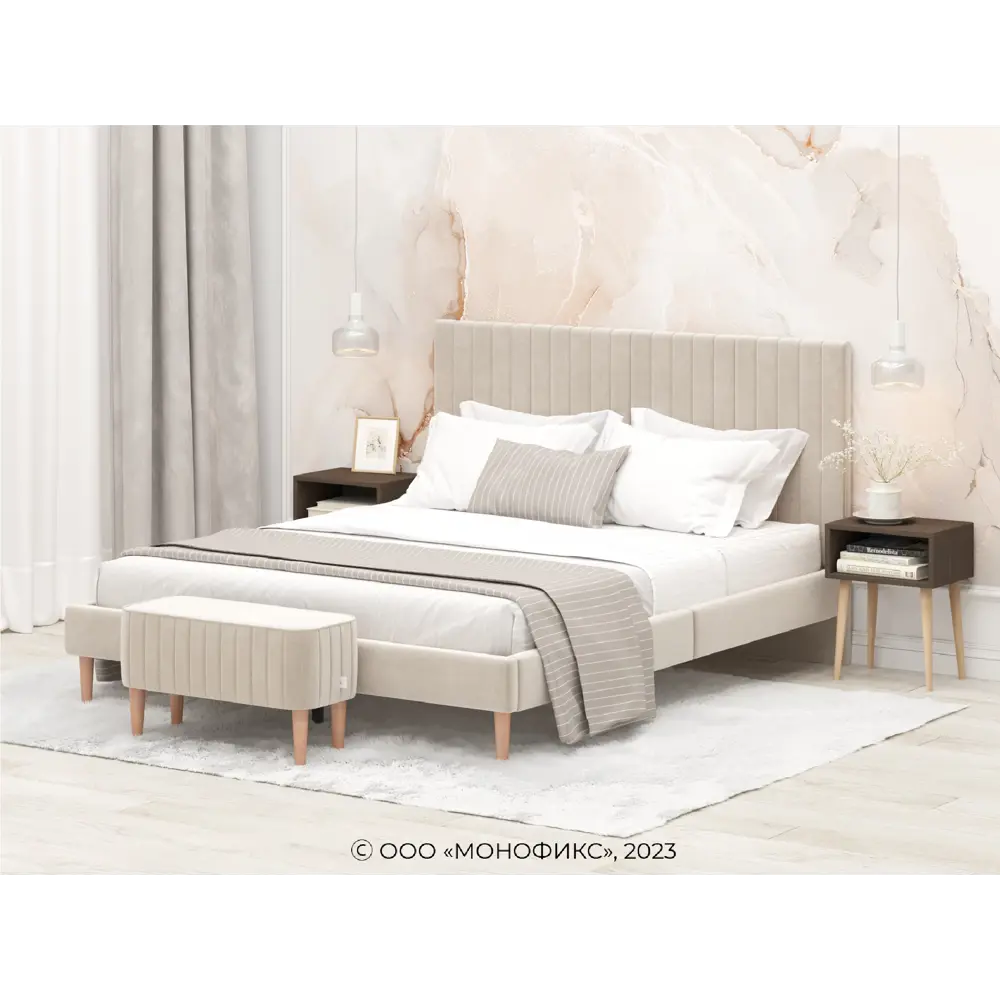 Фото 5 Тумба прикроватная Monofix 40x52x30 см 1 ящик ЛДСП цвет венге Фото 5 Тумба прикроватная Monofix 40x52x30 см 1 ящик ЛДСП цвет венге