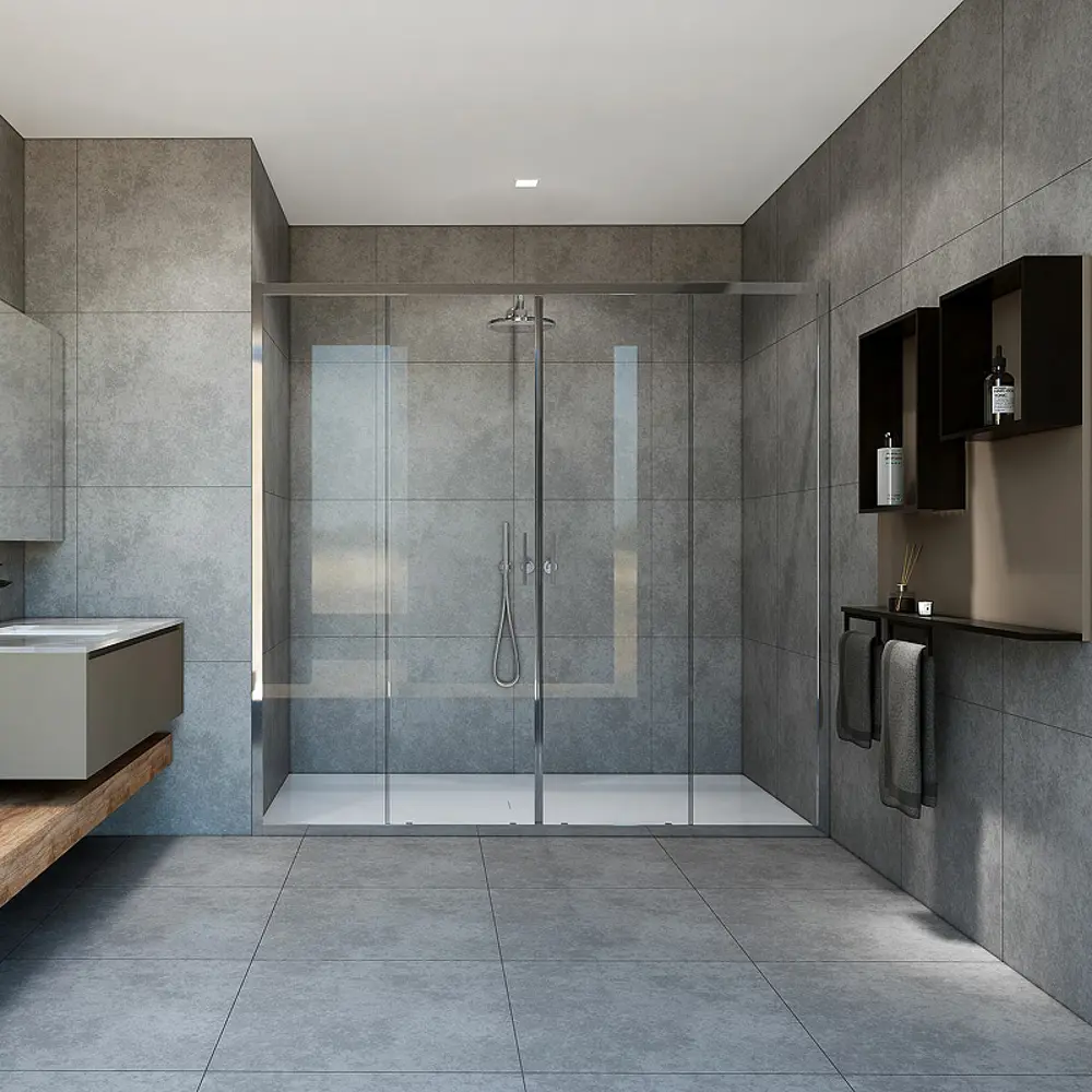 Фото 2 Душевая дверь Vincea Garda VDS-1G2170CL 170x190 цвет профиля серебристый блеск стекло прозрачное