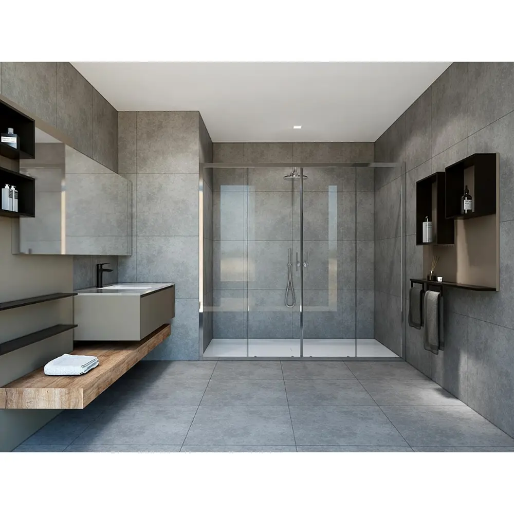 Фото 3 Душевая дверь Vincea Garda VDS-1G2170CL 170x190 цвет профиля серебристый блеск стекло прозрачное