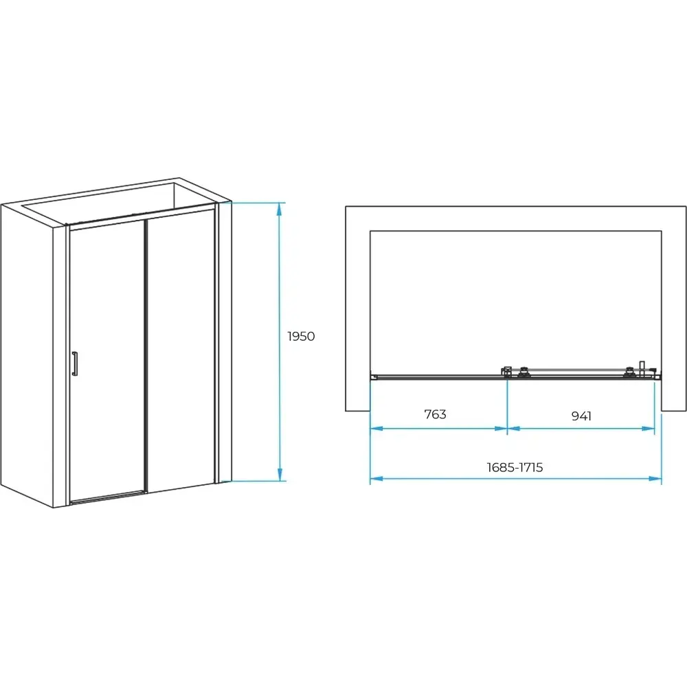 Фото 2 Душевая дверь RGW Passage PA-017 170 см цвет профиля серебристый блеск стекло прозрачное
